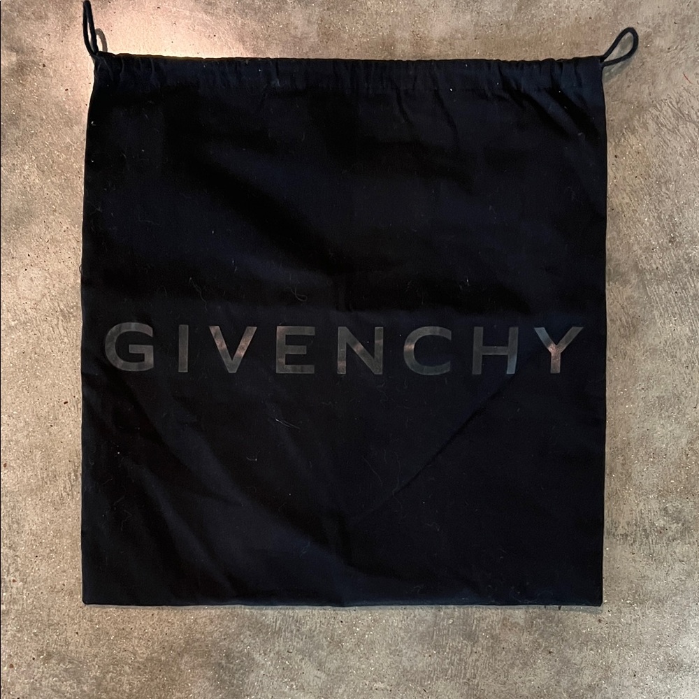 Authentic Givenchy Black Logo Drawstring Dust Bag for Men